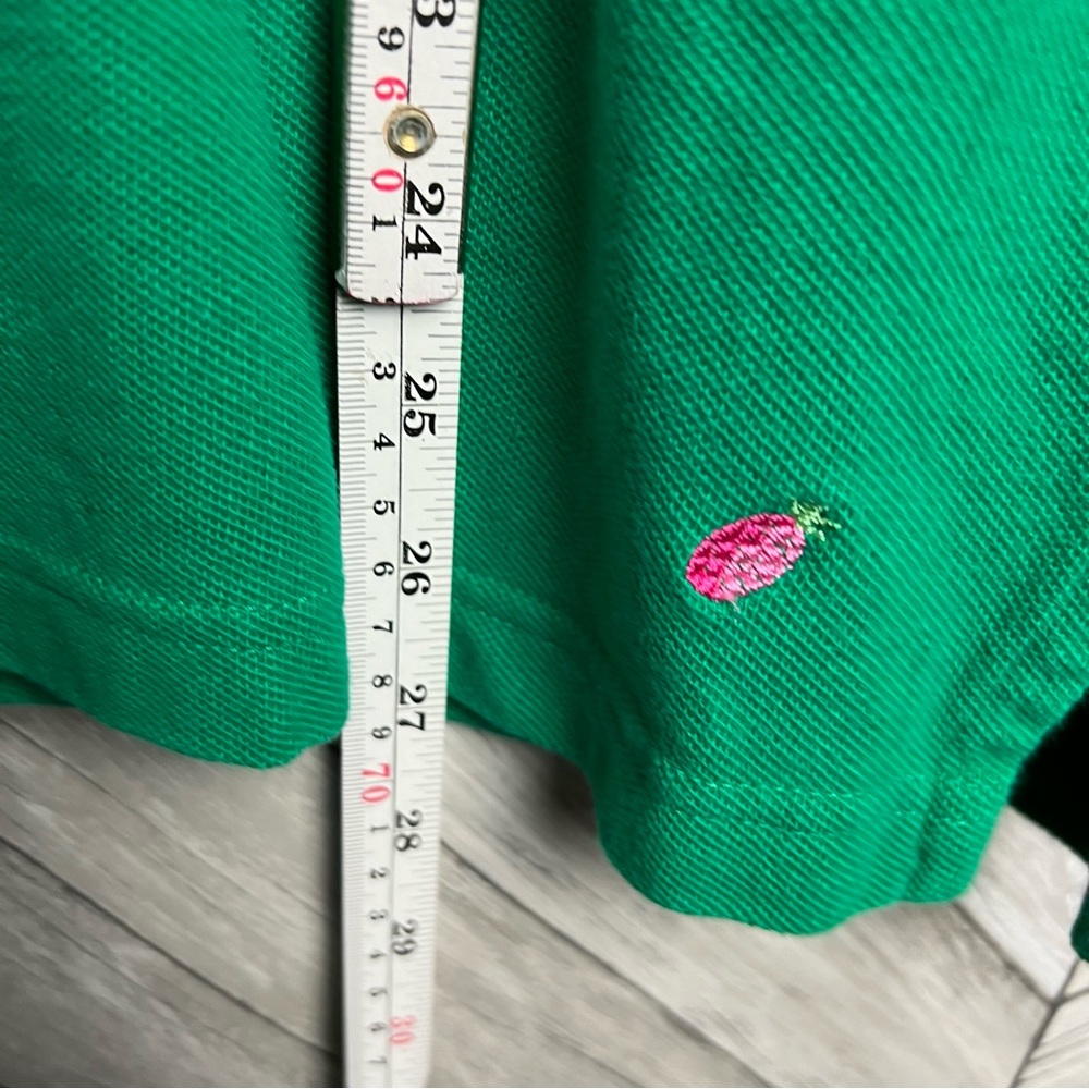 Quacker Factory Sz 1x Fuchsia & Green Polo Shirt - image 6